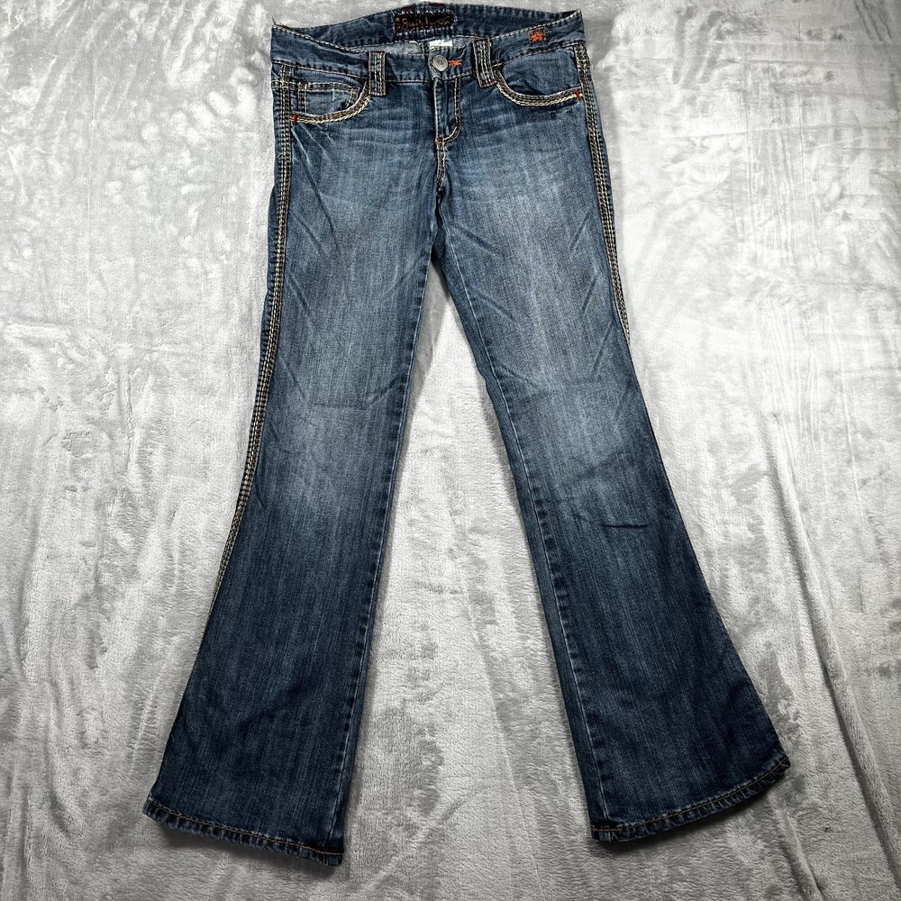 Switch USA Jeans Womens 25 Boot Cut Medium Wash Stretch Denim